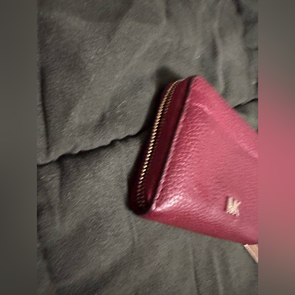 MICHAEL KORS Small Pebbled Leather Wallet burgundy - Picture 3 of 9